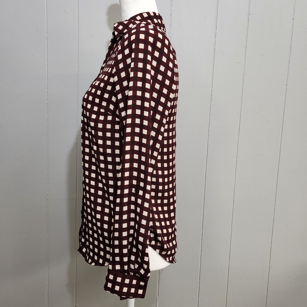 4/25$ The Limited Ashton Button Up Blouse Size XS - Picture 5 of 12
